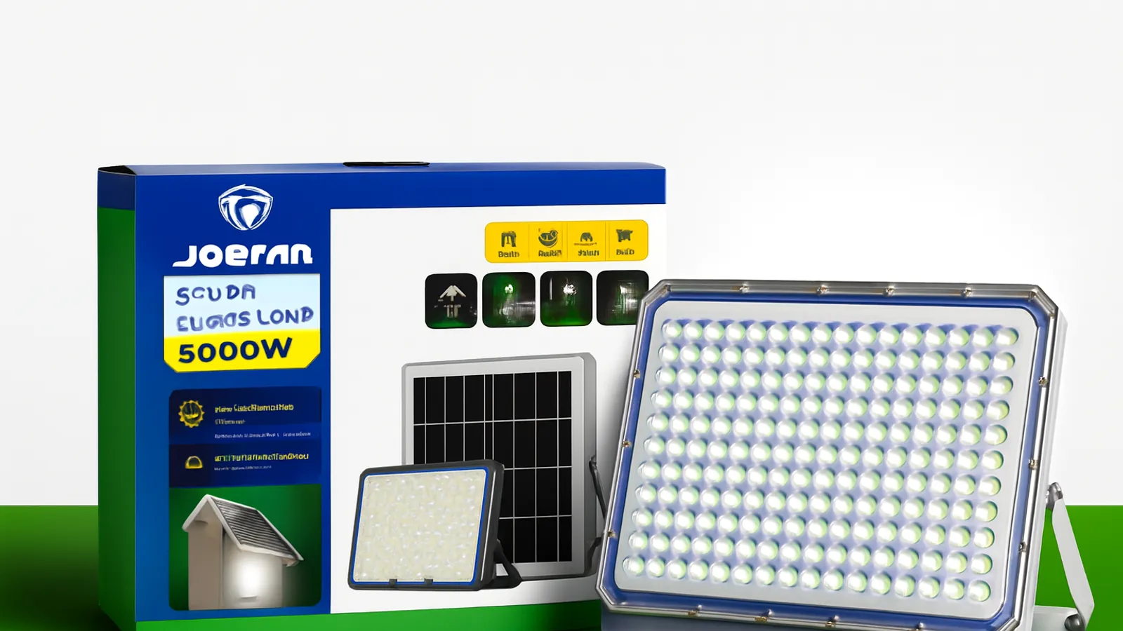 Reflector Solar Jortan 5000W | Luz toda la noche sin recibo