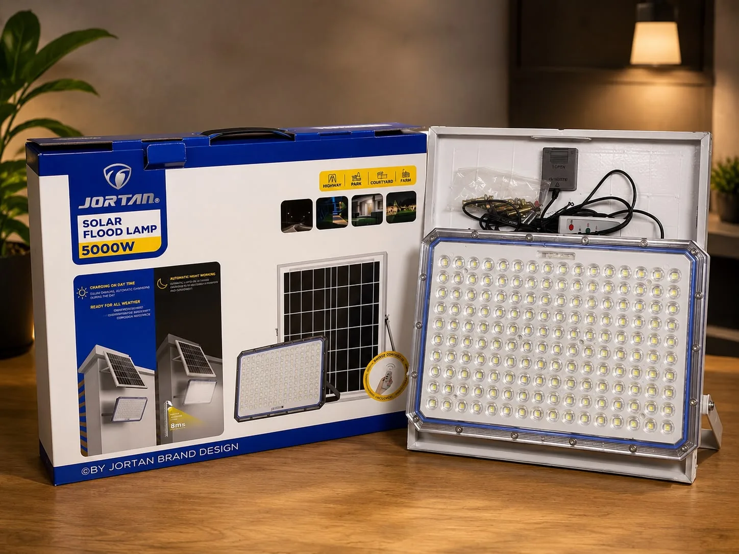 Reflector Solar Jortan 5000W | Luz para tu finca sin recibo